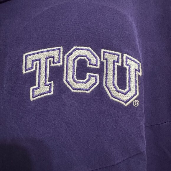 Nike TCU Horned Frogs Football Team Issued On-Field Coach Jacket Mens L NEW - Picture 4 of 9